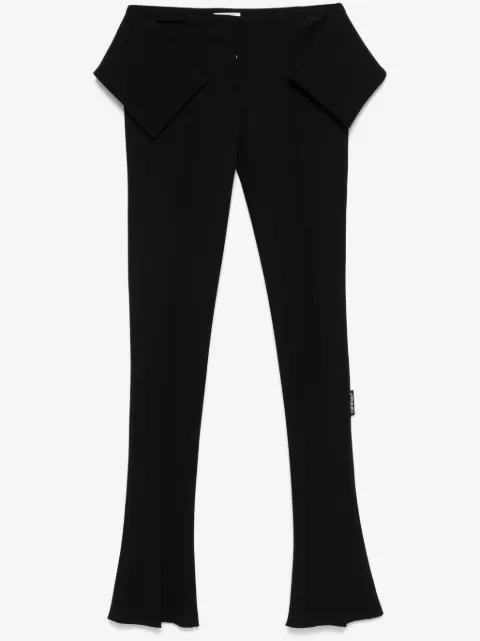 Off-White belt-detail slim-fit trousers