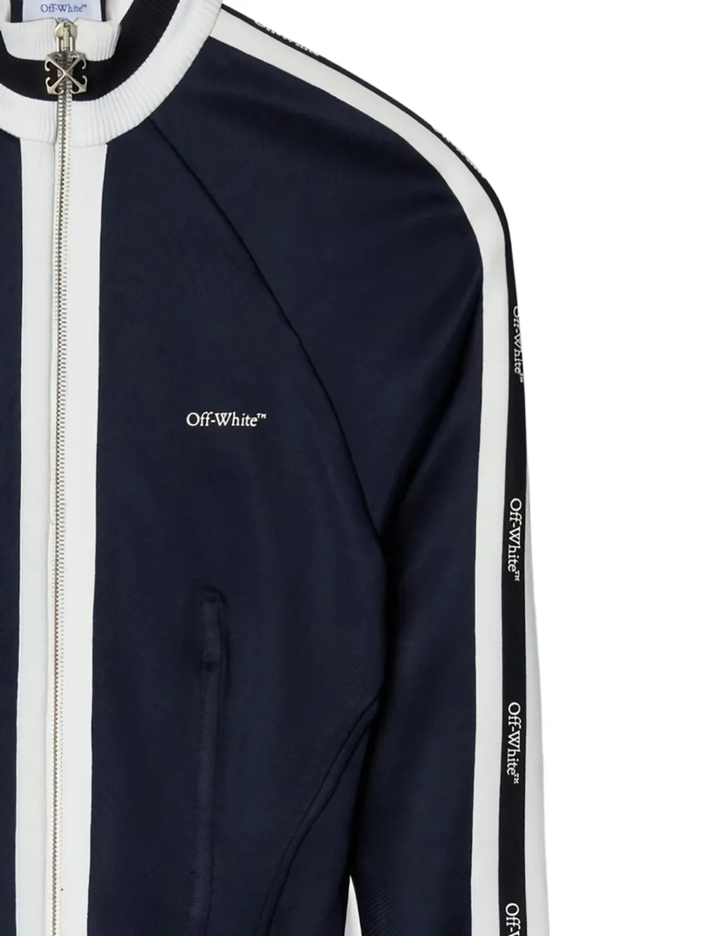 Off-white Corset Seams Track Jacket In Blue