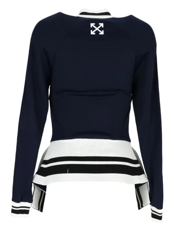 Off-White zip-up Sweatshirt | ブルー | FARFETCH JP