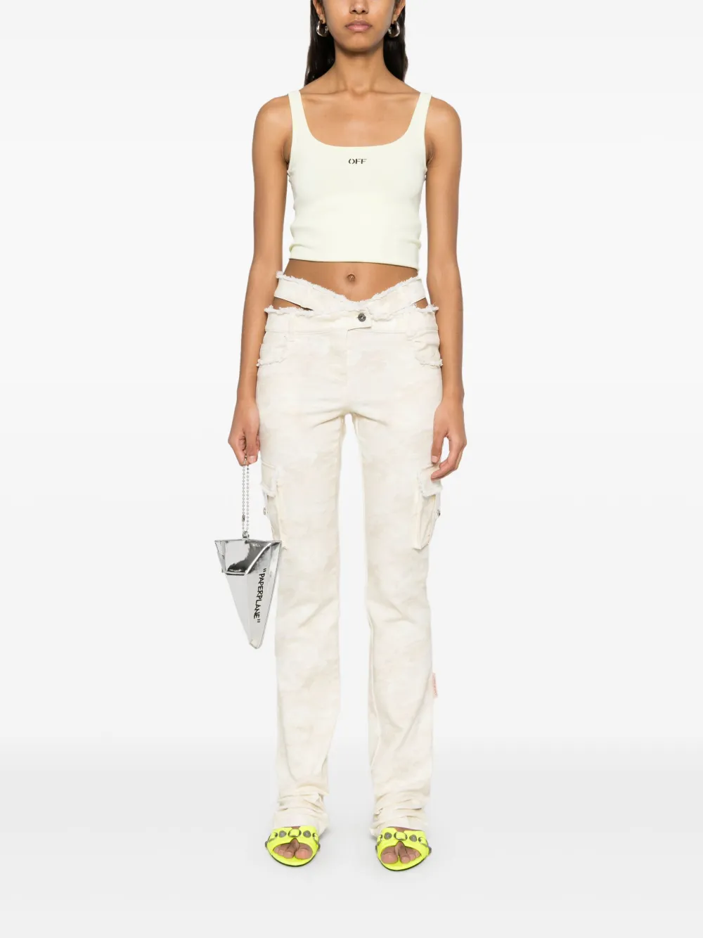 Off-White belted camouflage-pattern trousers | Slim Pants | Image 2