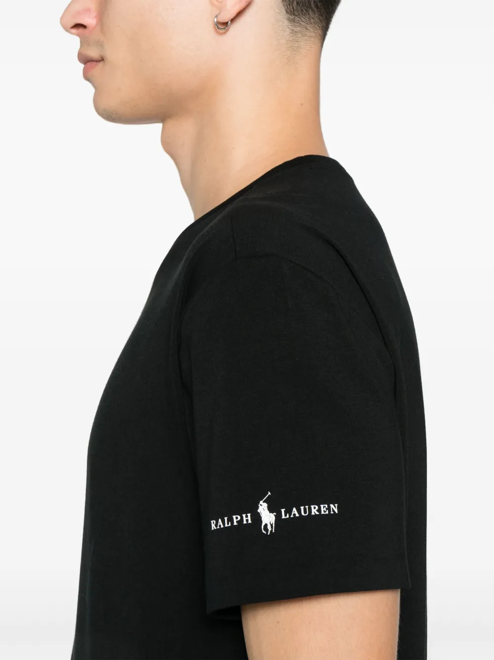 Polo Ralph Lauren Drie T-shirts met logoprint Zwart