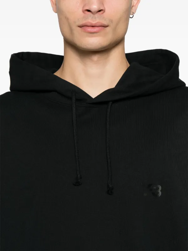 Y-3 french-terry Hoodie | Black | FARFETCH JO
