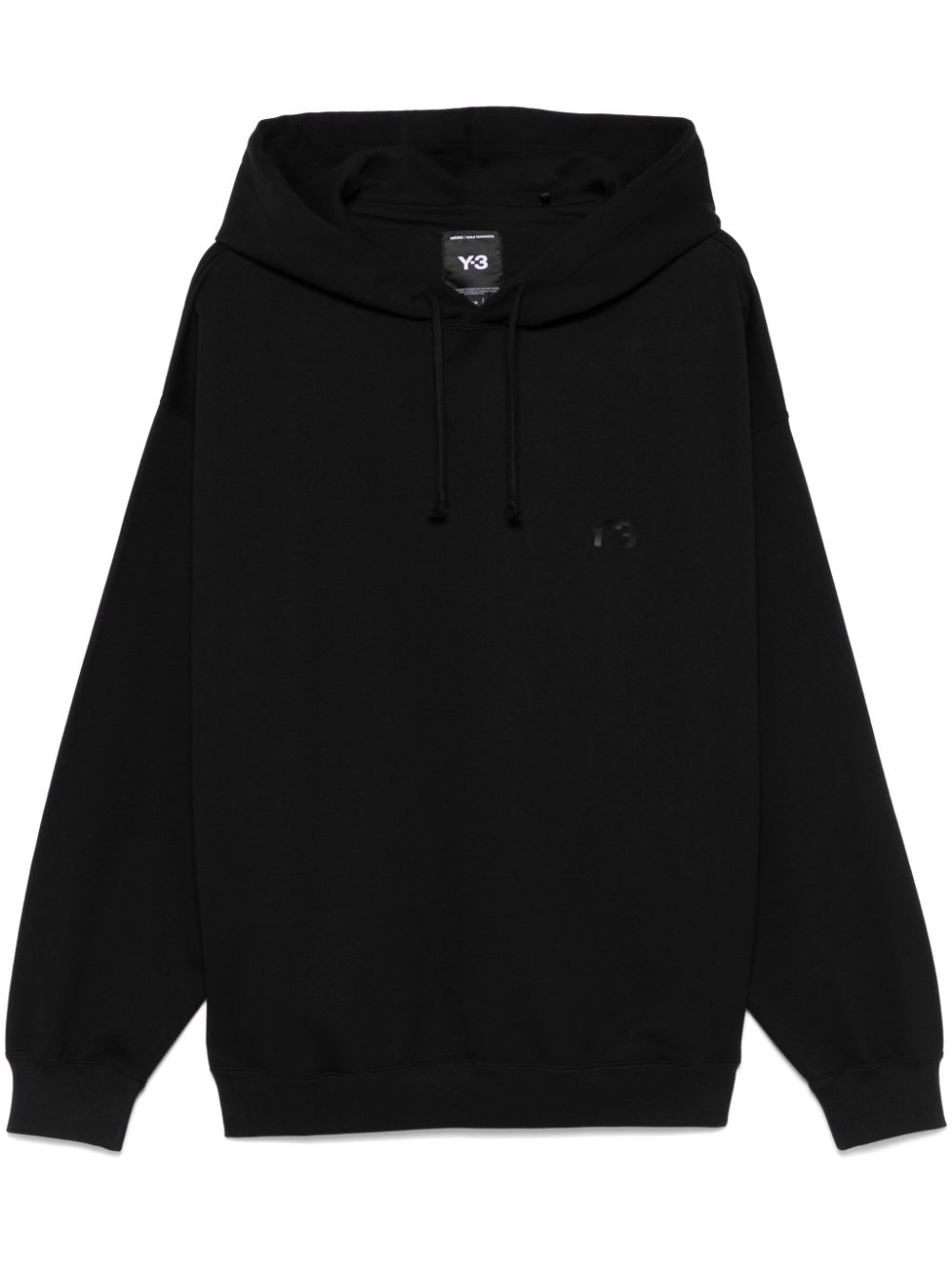 Y-3 french-terry hoodie - Black