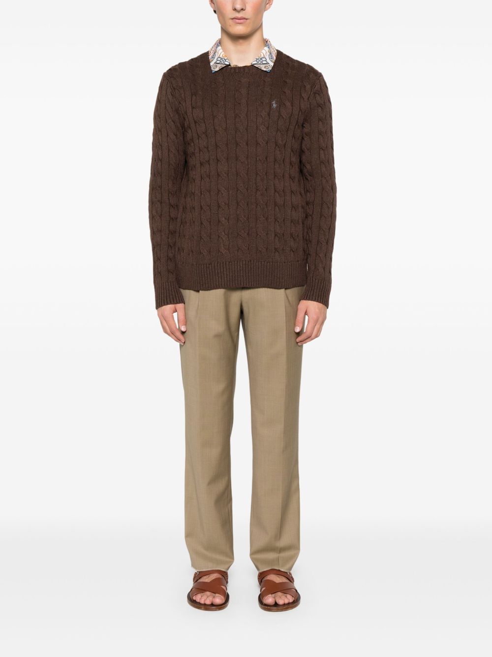 Polo Ralph Lauren cable-knit sweater - Brown