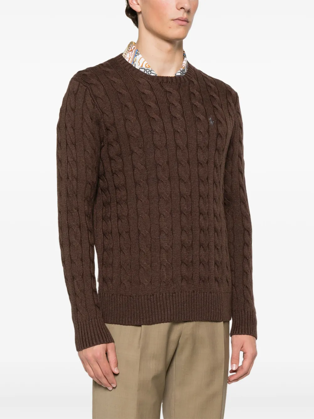 Polo Ralph Lauren Kabelgebreide trui Bruin