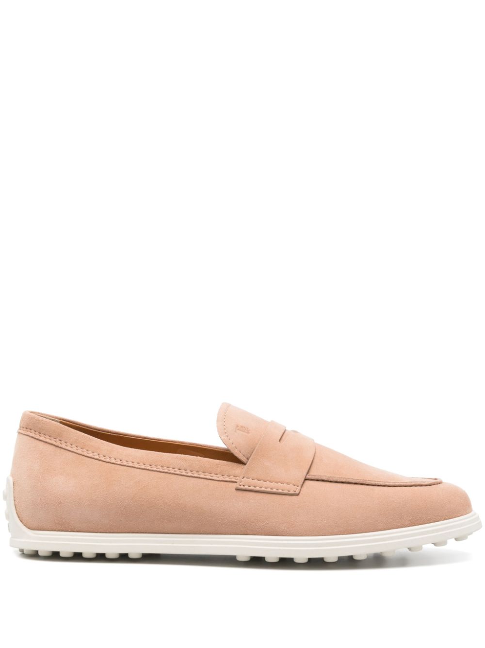 Tod's suede loafers Pink