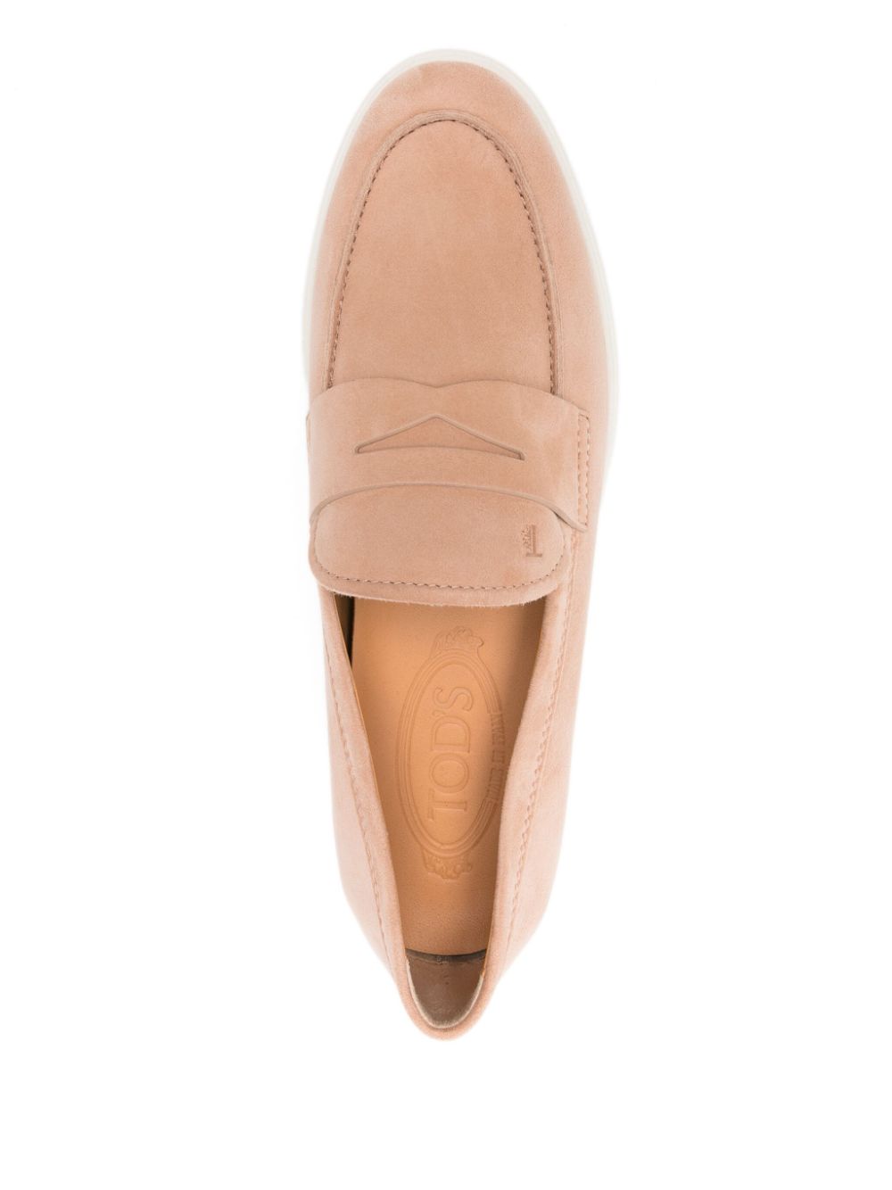 Tod's suede loafers Pink