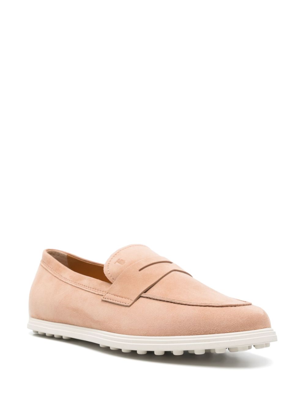 Tod's suede loafers Pink