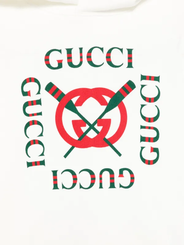 Gucci Kids logo-print Hoodie White FARFETCH PH