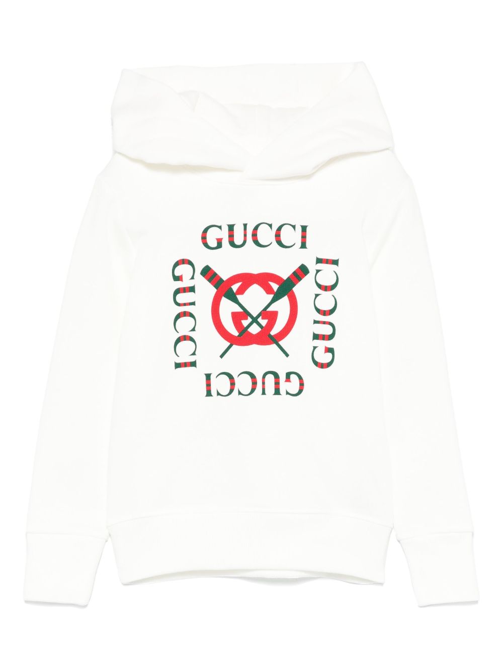 Gucci Kids logo-print hoodie - White