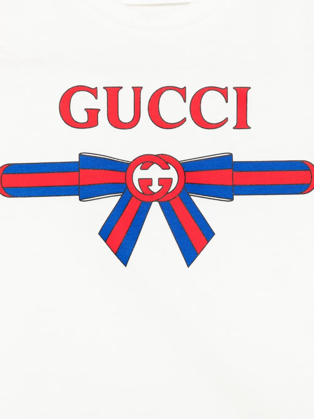 Gucci Kids T-shirt met logoprint Wit