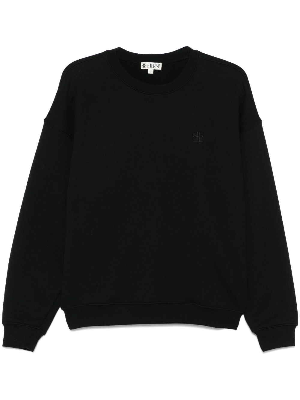 ETERNE embroidered-logo sweatshirt - Black