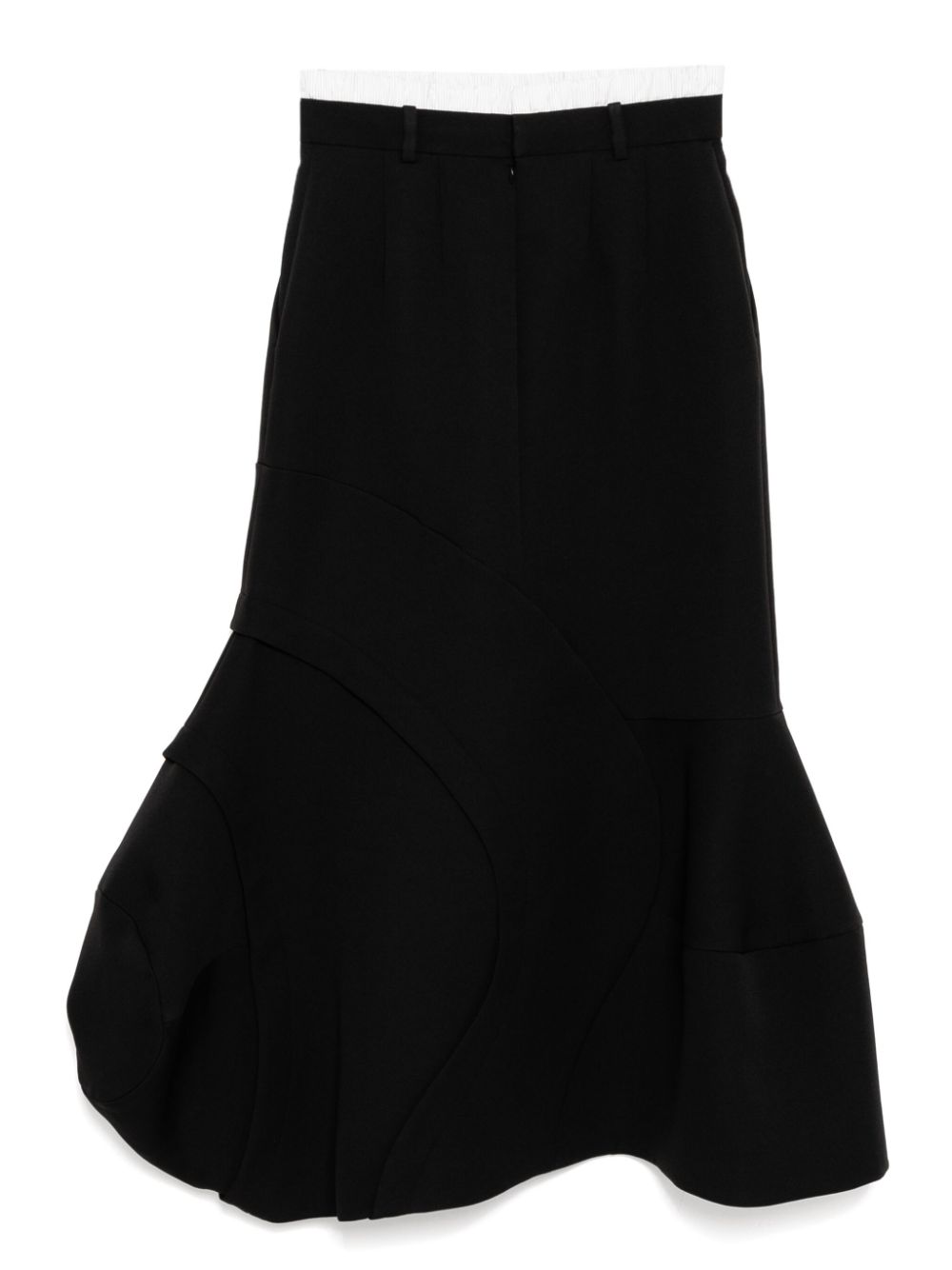 Enföld double-waistband skirt - Zwart