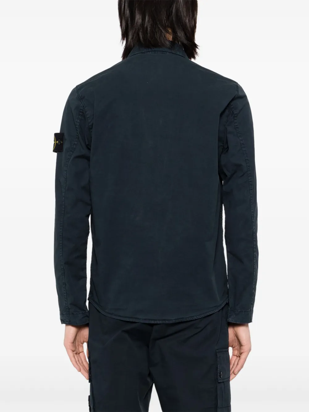 Stone Island Supima katoenen poloshirt Blauw
