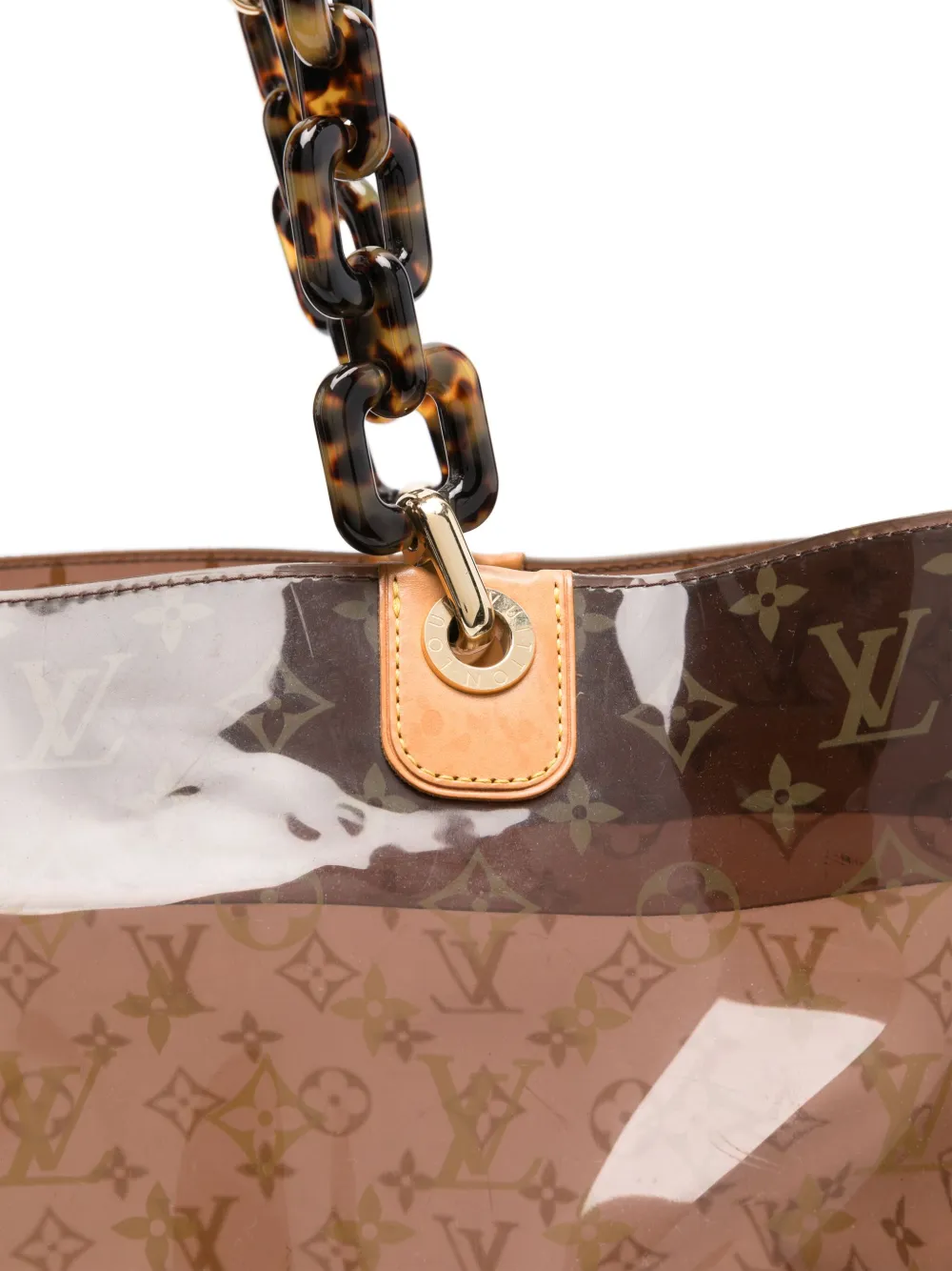Pre-owned Louis Vuitton 2003 Monogram-print Tote Bag In Brown