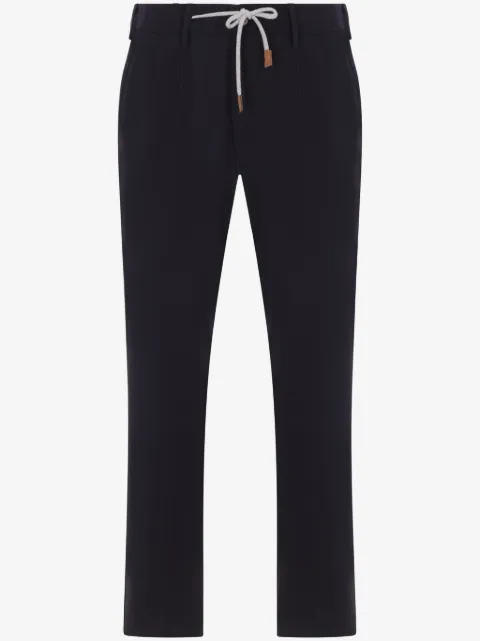 Eleventy drawstring-waist trousers