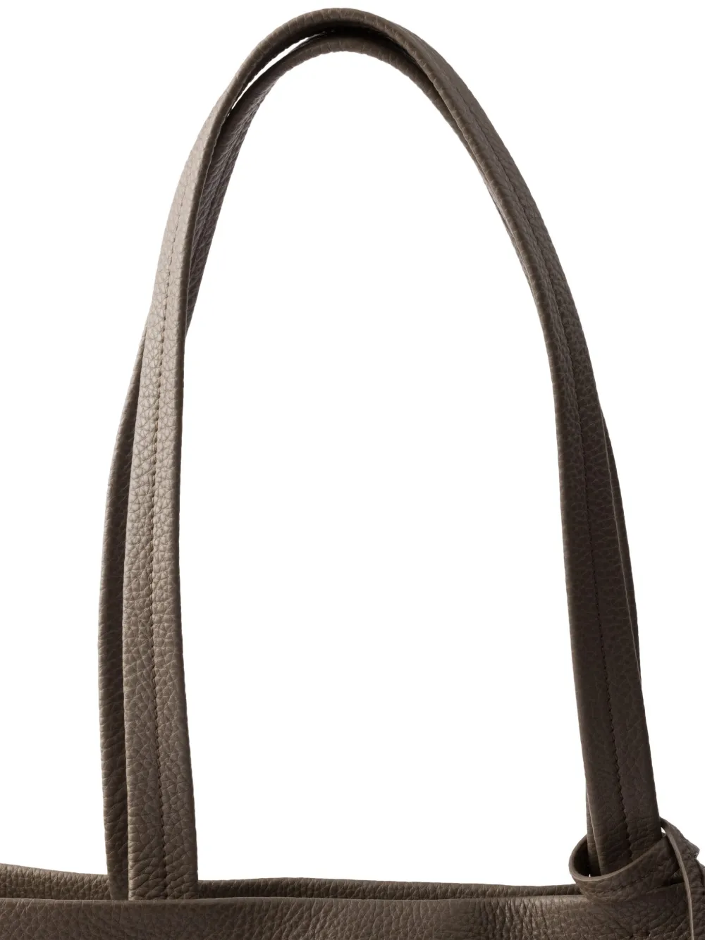Prada Leren shopper Grijs