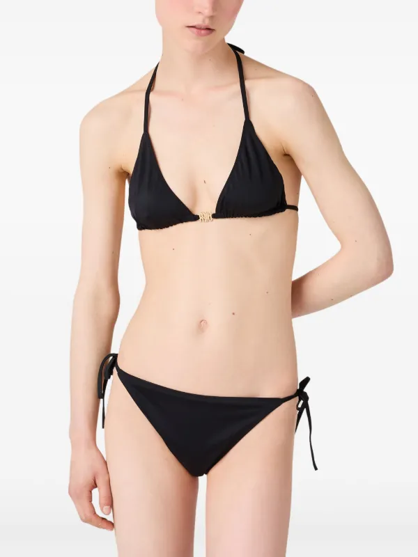 ビキニ MIU MIU LOGO SWIMWEAR Logo bikini bottoms in orange - Miu Miu | Mytheresa