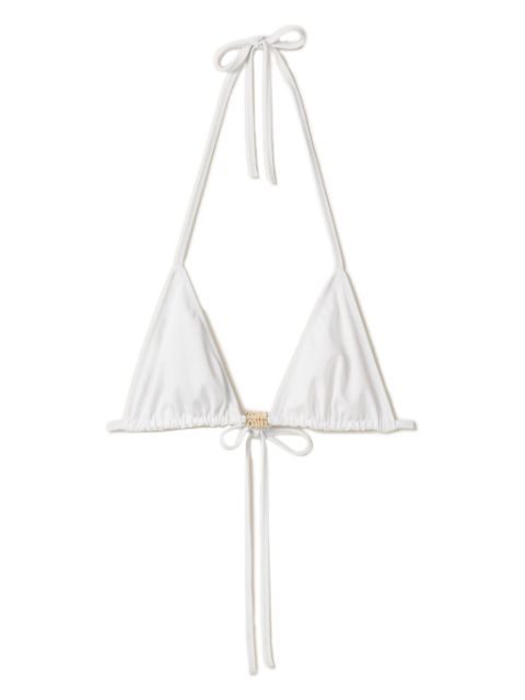 Miu Miu triangle-cup bikini top