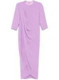 Isabel Sanchis draped maxi dress - Purple