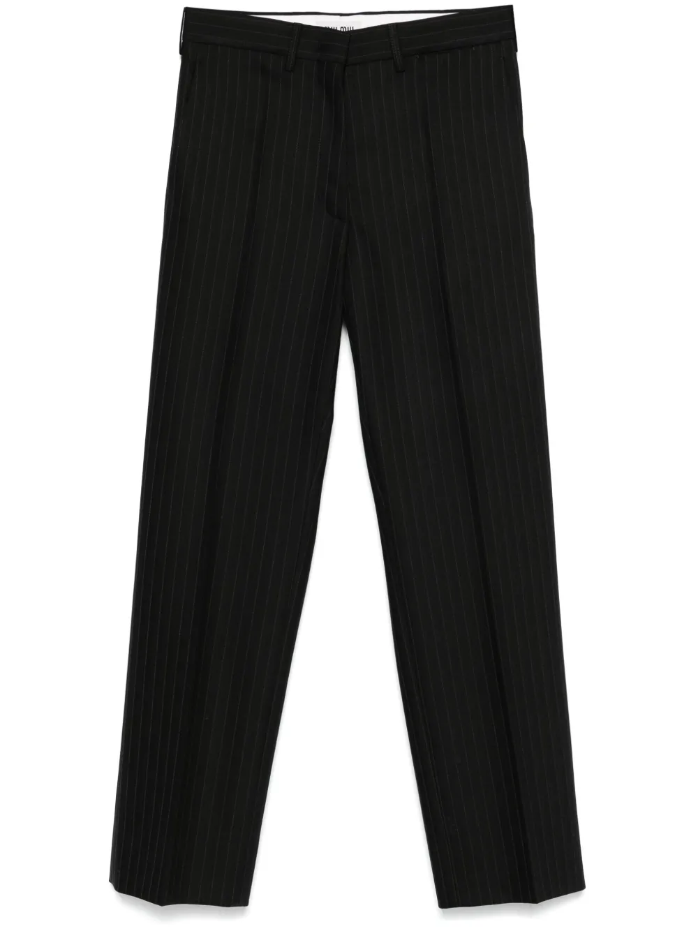 Miu Miu pinstriped trousers | Black | Image 1