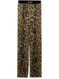 TOM FORD Silk Leopard Pants - Brown