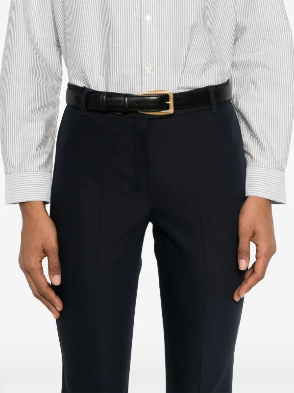 パンツ 'S Max Mara Fatina Slim-fit stretch cotton and viscose trousers, beige