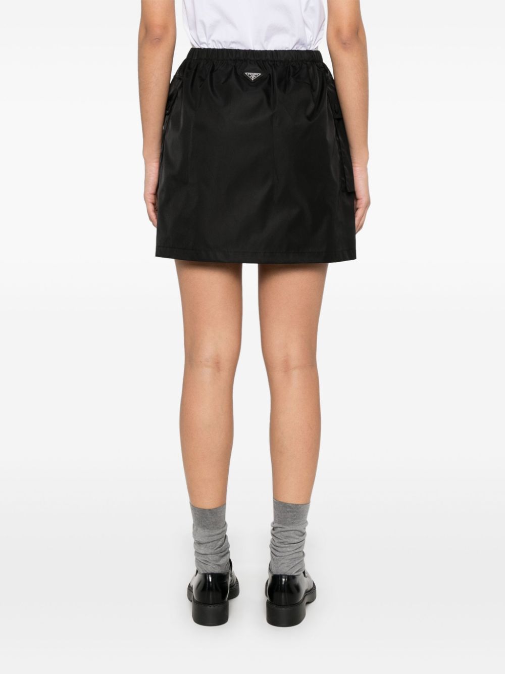 Prada Mini-rok met logo Zwart