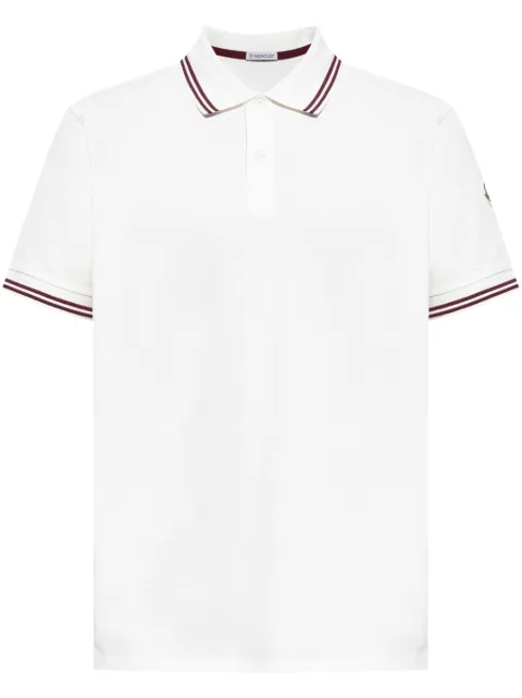 Moncler logo-patch polo shirt  