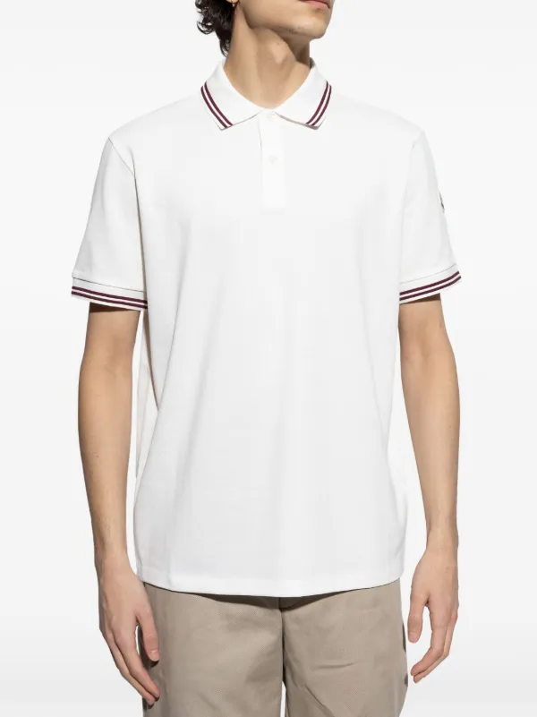 MONCLER ホワイト ポロシャツ Moncler ポロシャツ | ホワイト | FARFETCH JP
