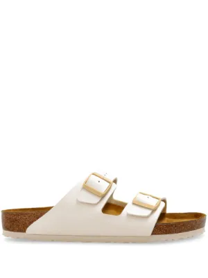 Birkenstock Sandália Arizona Com Tiras Duplas | Branco | FARFETCH BR