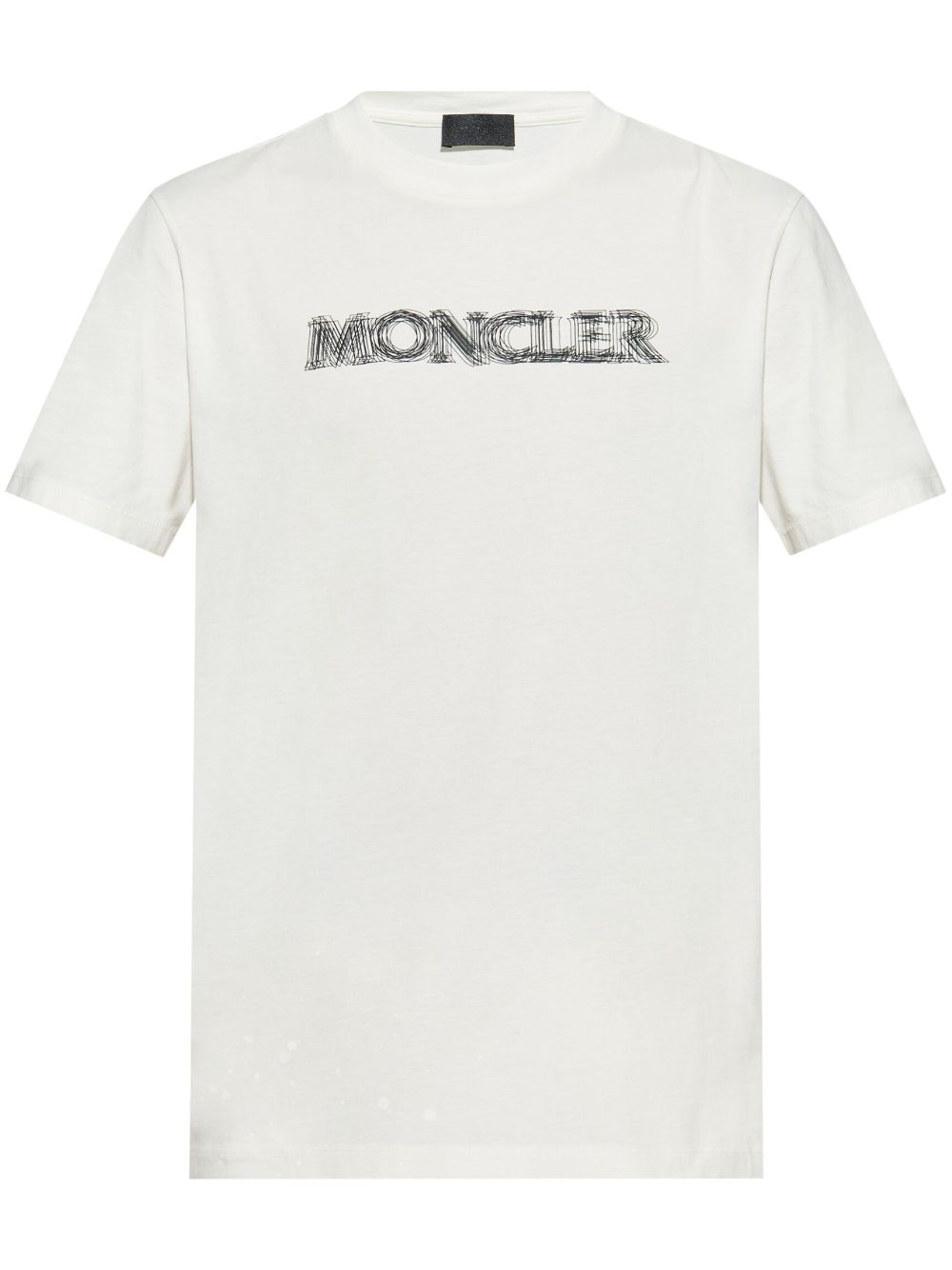 Moncler blurred-logo cotton T-shirt - White