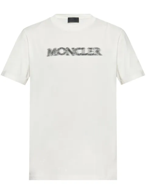 Moncler blurred-logo cotton T-shirt