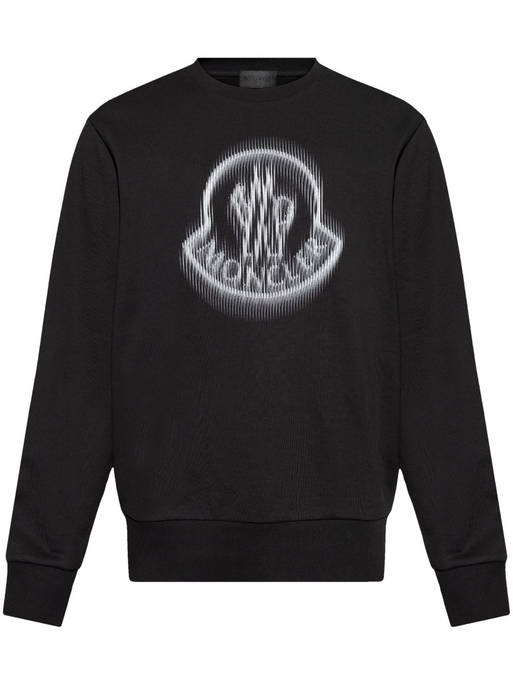 Moncler blurred logo sweatshirt - Black