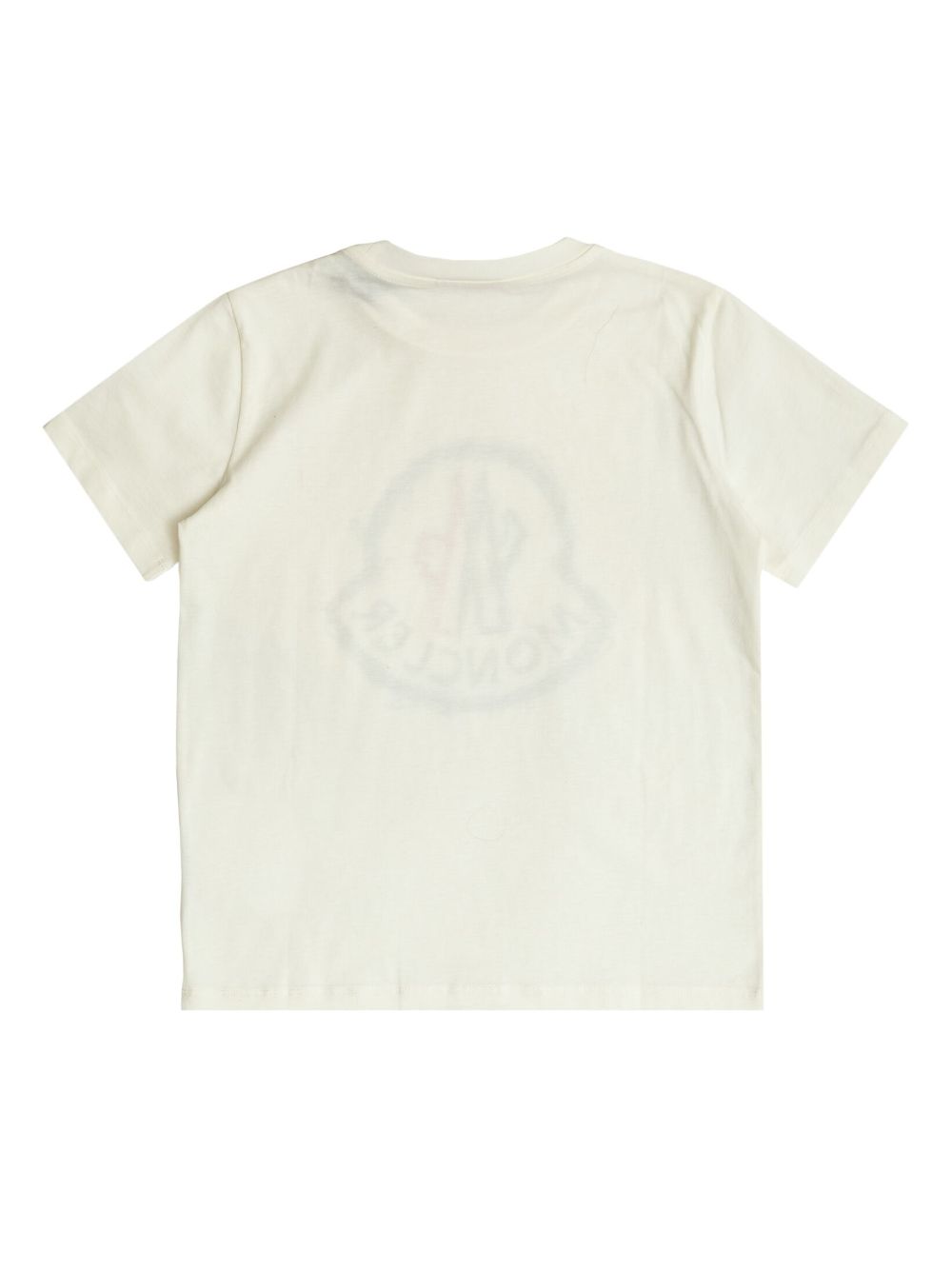 Moncler Enfant logo-patch T-shirt - Wit