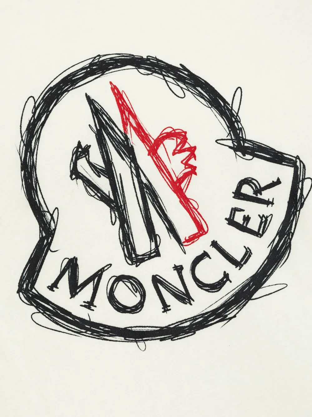 Moncler Enfant T-shirt met logopatch Wit