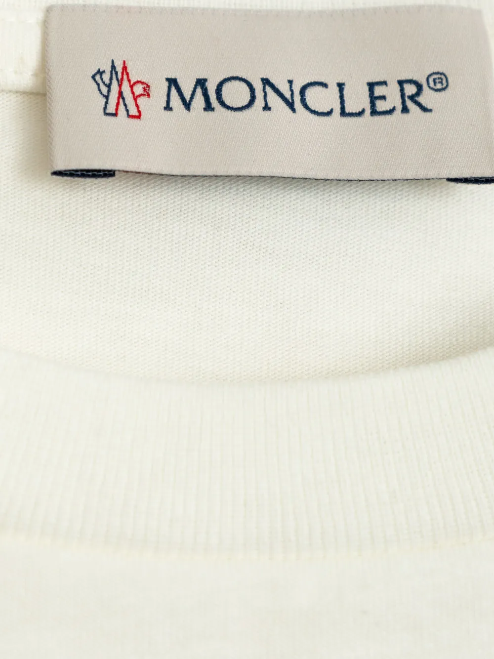 Moncler Enfant T-shirt met logopatch Wit