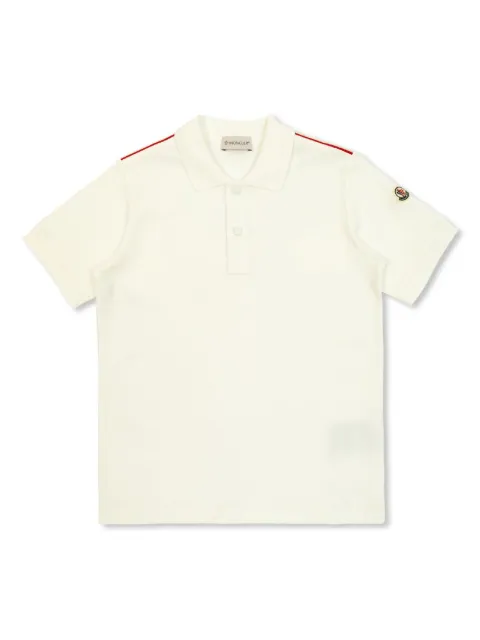 Moncler Enfant striped-detailed polo shirt