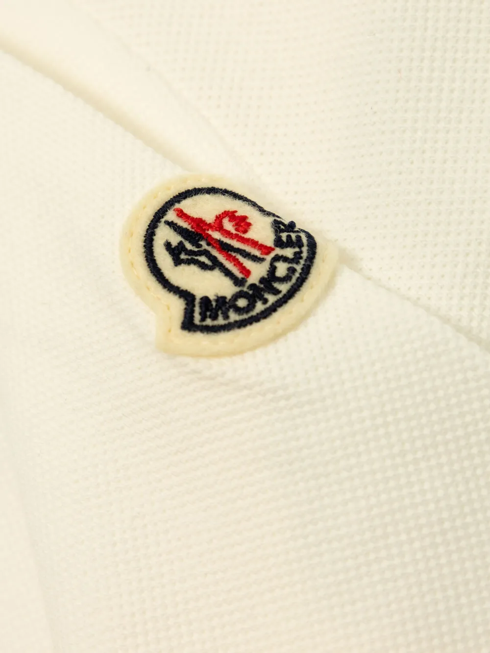 Moncler Enfant Poloshirt met gestreept detail Beige