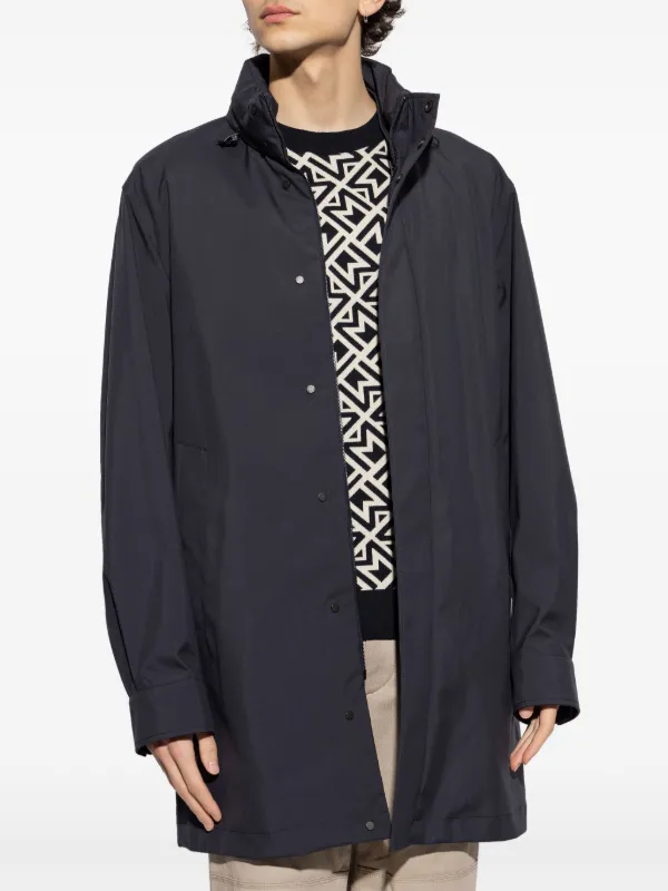 ♡♡MONCRER モンクールフードパーカーコート40size L Moncler Lanche パーカーコート | ブルー | FARFETCH JP