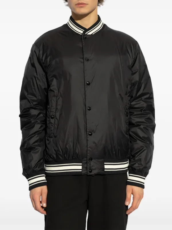 【送料&関税込】Moncler Bouchet Black Bomber Jacket Bouchet down bomber jacket in black - Moncler | Mytheresa