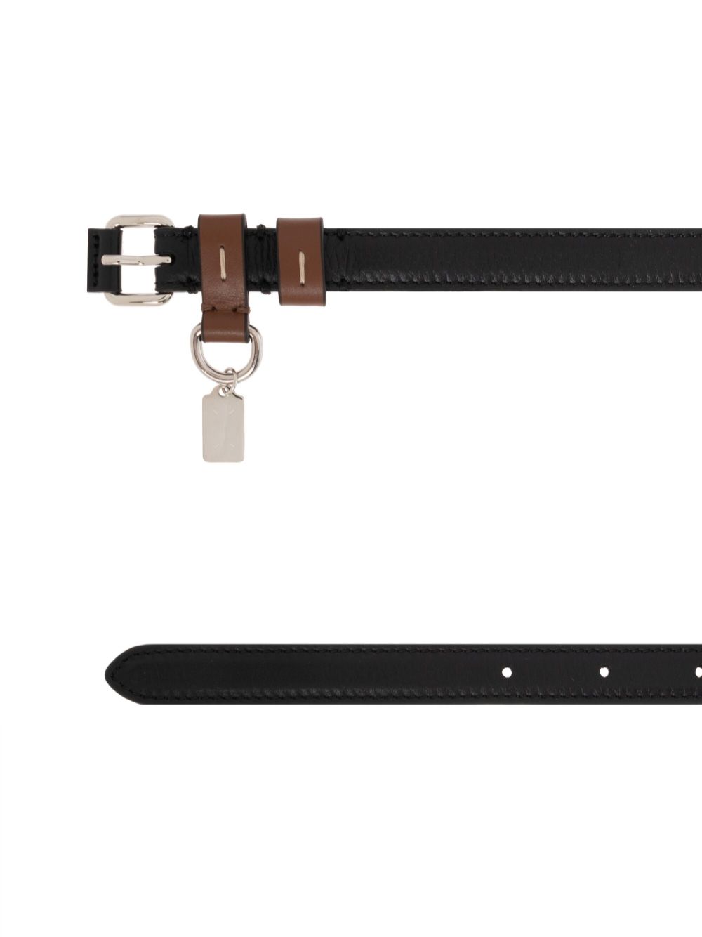 Maison Margiela leather belt Zwart