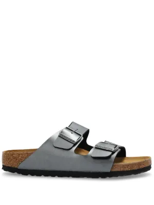Birkenstock Zürich Tech Suede Slides | Black | FARFETCH