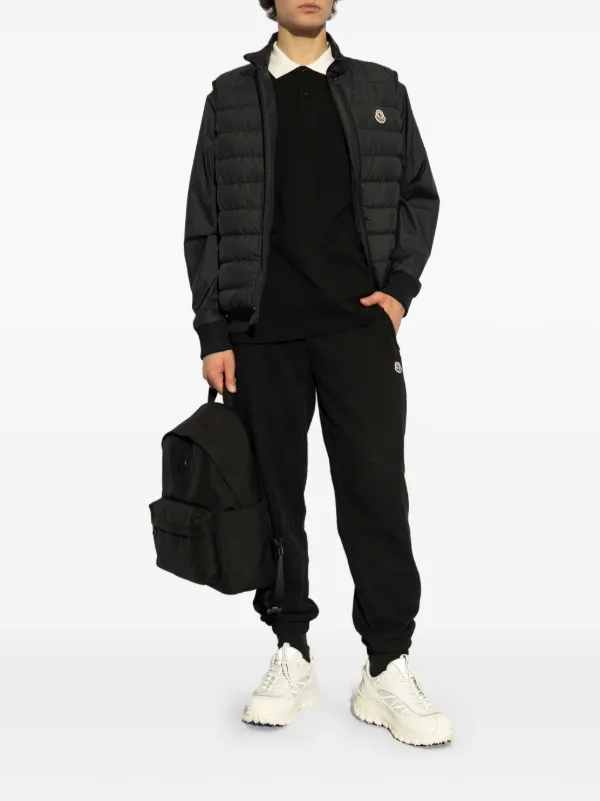 Moncler logo-patch Gilet | Black | FARFETCH
