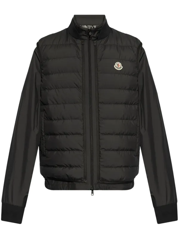 Moncler logo-patch Gilet | Black | FARFETCH