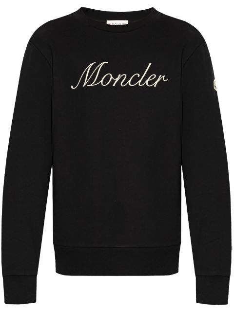 Moncler Felpa in cotone con ricamo