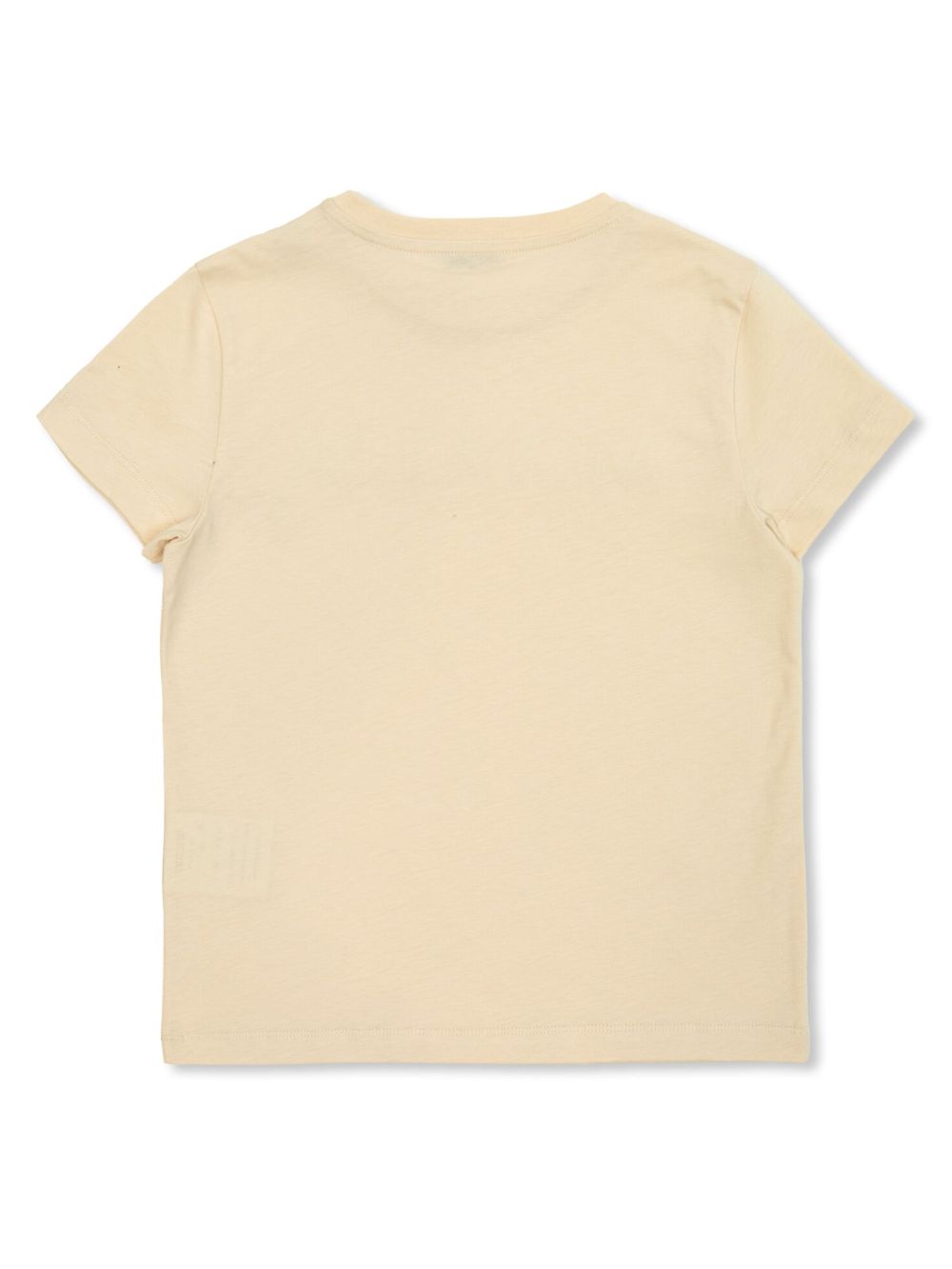 Moncler Enfant embroidered-logo T-shirt - Beige