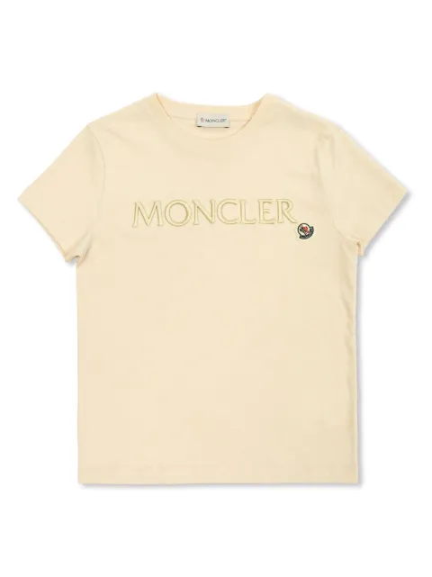 Moncler Enfant embroidered-logo T-shirt 