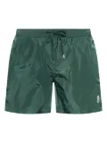 Moncler logo-patch swim shorts - Green