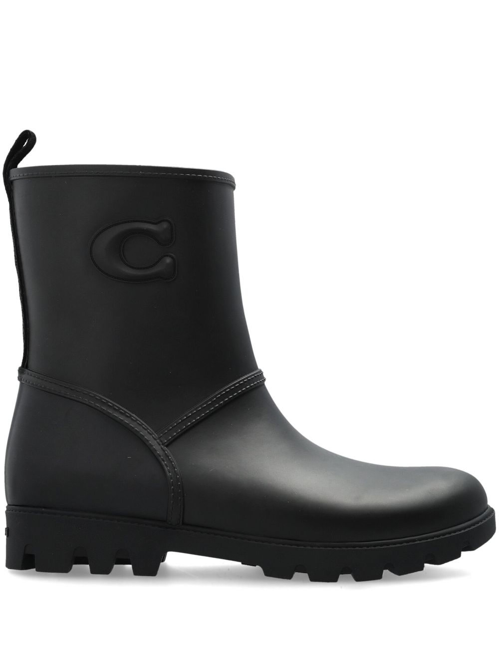 Coach logo-embossed boots Zwart